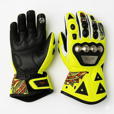Leather Motorcycle Racing Gloves