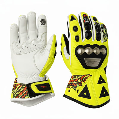 Leather Motorcycle Racing Gloves