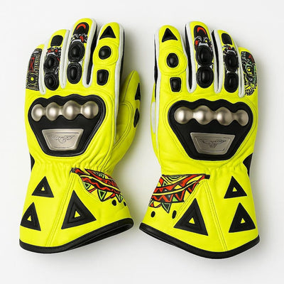 Leather Motorcycle Racing Gloves