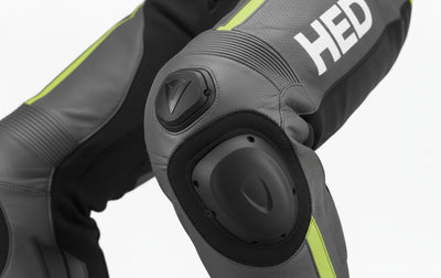 Custom Grey Green 1-Piece Leather Racing Suit Unisex EU