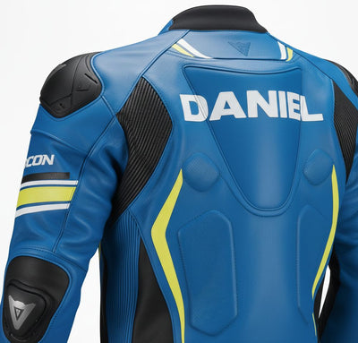 Custom Two Piece Motorcycle Racing Leather Suit Gear Pro