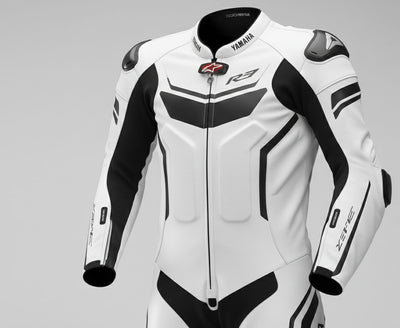 Yamaha R7 1-Piece Leather Racing Suit White Track Pro