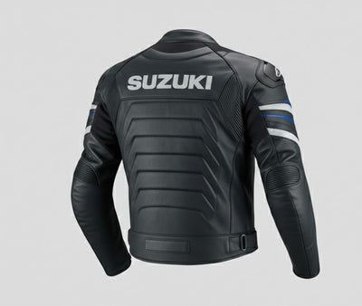 2-Piece Leather Racing Suit Jacket & Pants Track Gear X