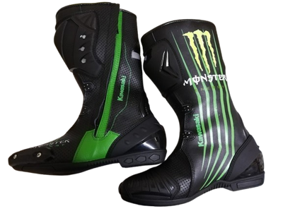 Custom Kawasaki Ninja Edition Leather Racing Gloves – Pro Track Series