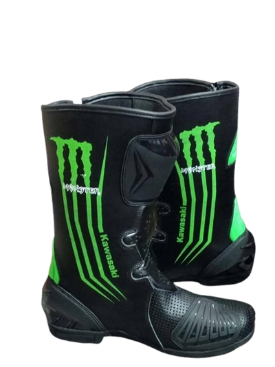 Custom Kawasaki Ninja Edition Leather Racing Gloves – Pro Track Series