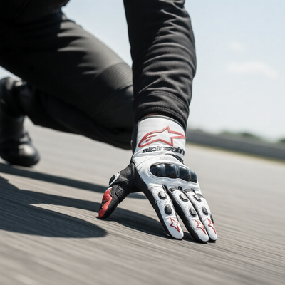 Custom Kawasaki Ninja Edition Leather Racing Gloves – Pro Track Series